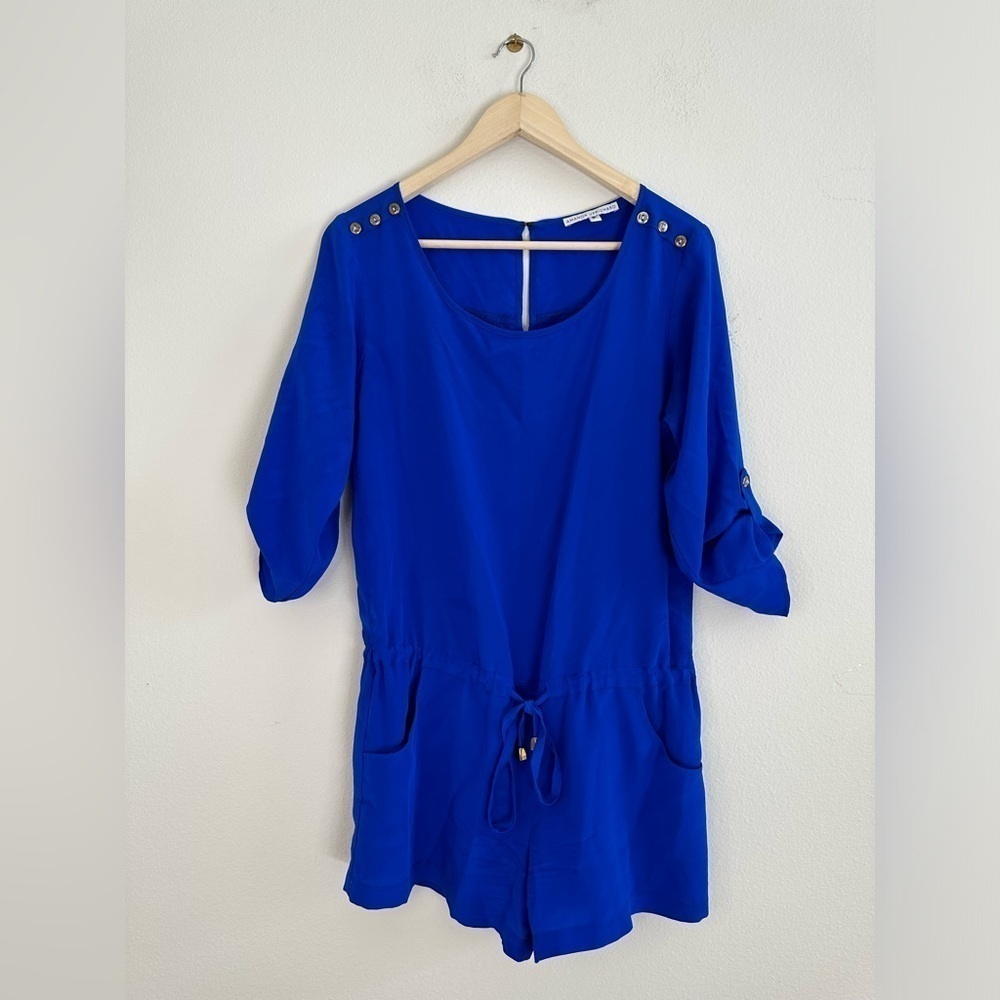 Amanda Uprichard royal blue dressy romper